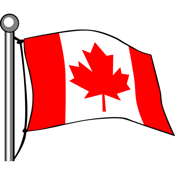 Canadian Flag Flying PNG Clip art