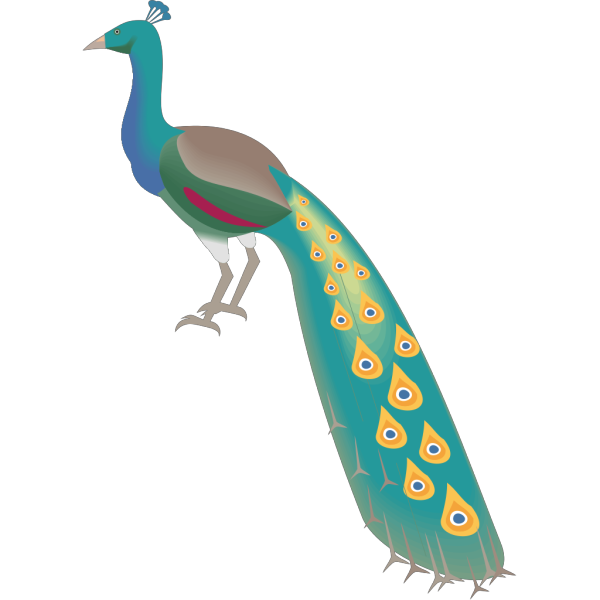 Digital Peacock Art PNG Clip art
