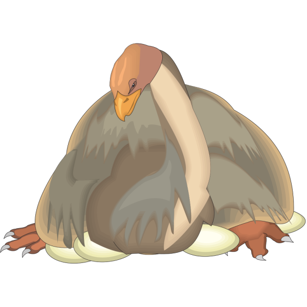 Dinornis In Nest PNG Clip art