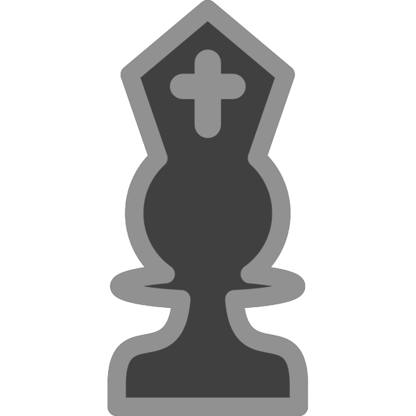 Chess Bishop Black PNG Clip art