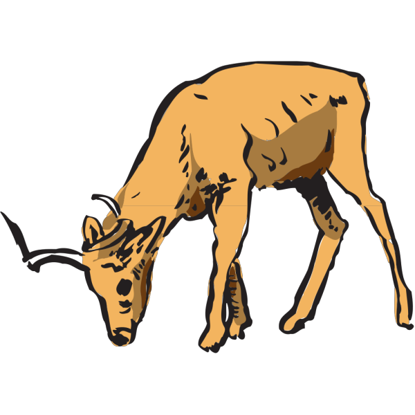 Antelope Eating PNG Clip art