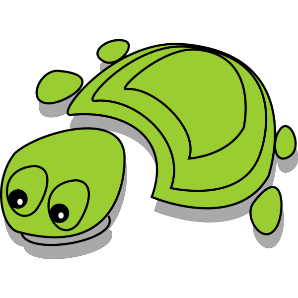 Green Tortoise Cartoon PNG Clip art