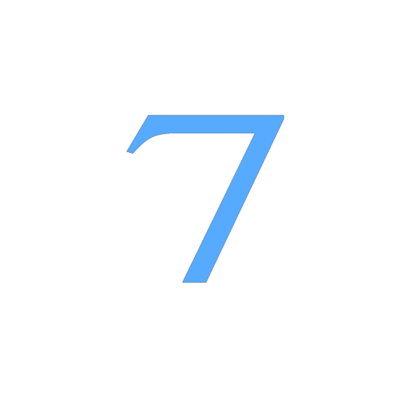 7 Countdown PNG Clip art