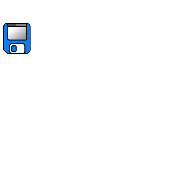Blue Floppy Disk PNG Clip art