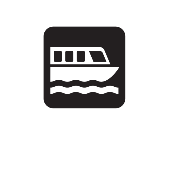 Boat Tour Black PNG Clip art