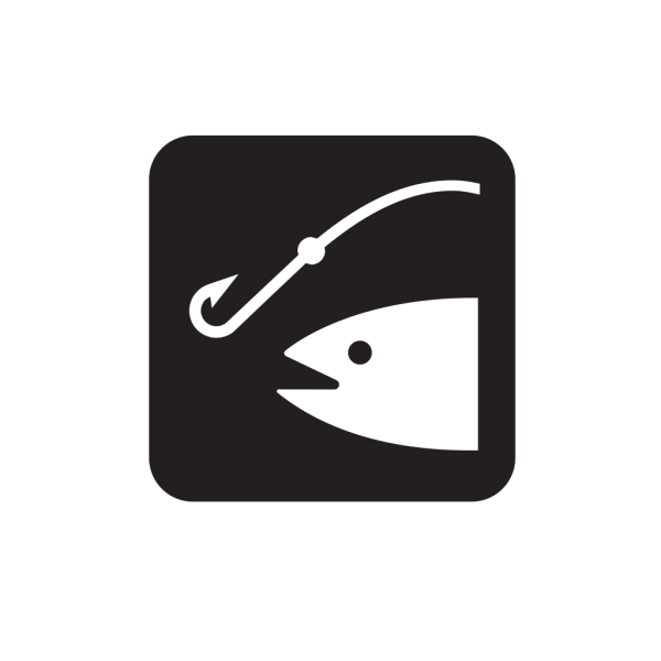 Fishing Black PNG Clip art