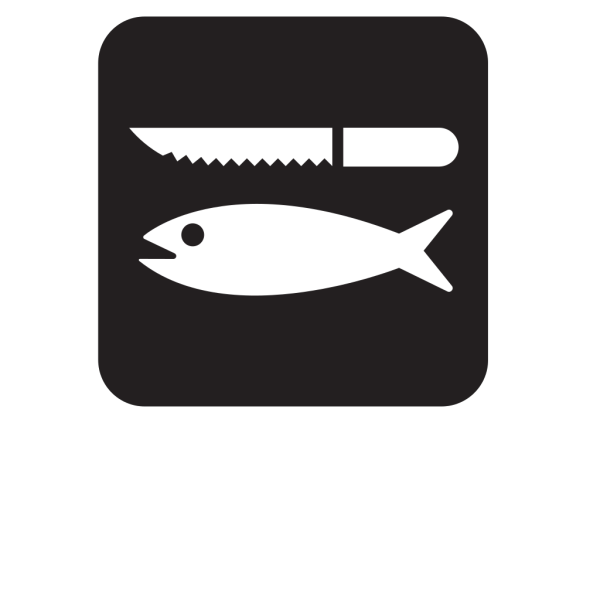 Fish Cleaning Black PNG Clip art
