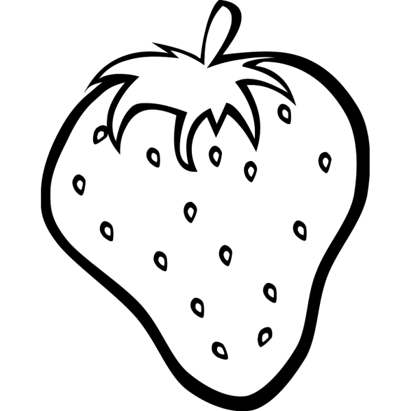 Outline Strawberry PNG images