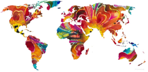 Abstract World Map PNG Pic PNG Clip art