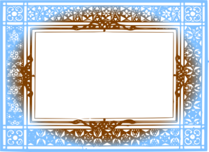 Brown Border Frame PNG File PNG Clip art