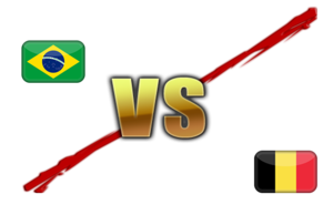 FIFA World Cup 2018 Quarter-Finals Brazil VS Belgium PNG File PNG Clip art