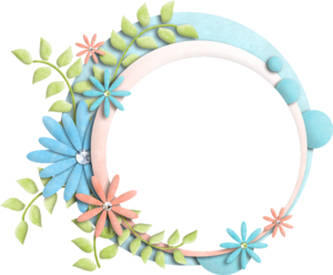 Floral Frame Transparent Background PNG Clip art
