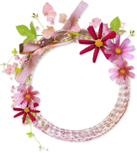 Floral Round Frame PNG Clipart PNG Clip art