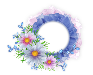 Floral Round Frame PNG Image PNG Clip art