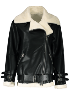 Fur Lined Leather Jacket PNG Image PNG Clip art