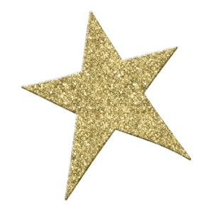 Gold Glitter Star PNG File PNG Clip art