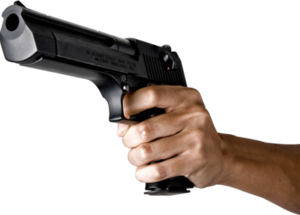 Gun In Hand PNG File PNG Clip art