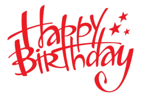 Happy Birthday Text PNG Transparent PNG Clip art