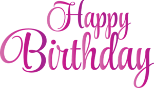 Happy Birthday Text Transparent Background PNG Clip art