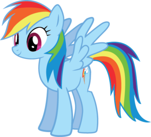 Rainbow Dash Vector Standing PNG Image PNG Clip art
