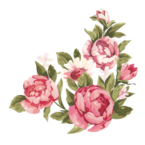 Romantic Pink Flower Border PNG Clipart PNG Clip art