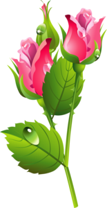 Romantic Pink Flower Border PNG Transparent Image PNG Clip art