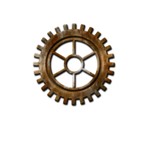 Steampunk Gear Transparent Background PNG Clip art