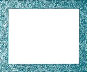 Teal Border Frame PNG Free Download PNG Clip art