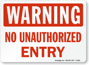 Unauthorized Sign Transparent Background PNG Clip art