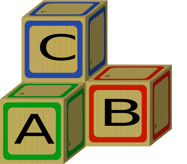 ABC Blocks Vector 3D clipart preview