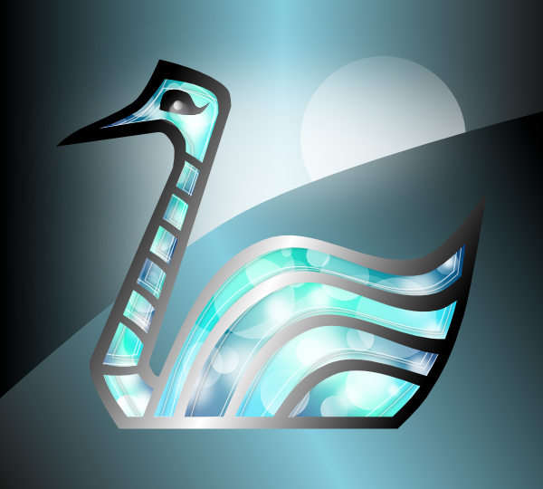 Abstract Swan Icon clipart preview