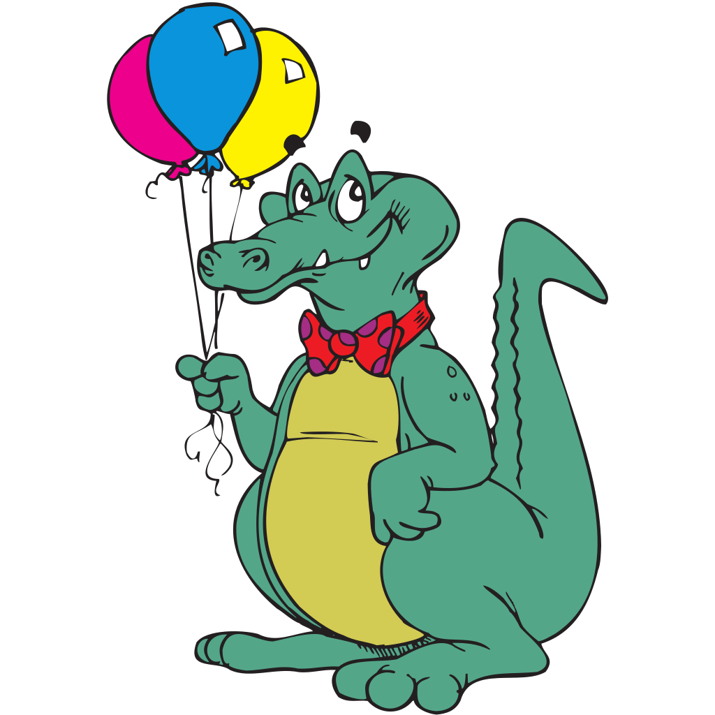 Alligator Balloons Cartoons clipart preview