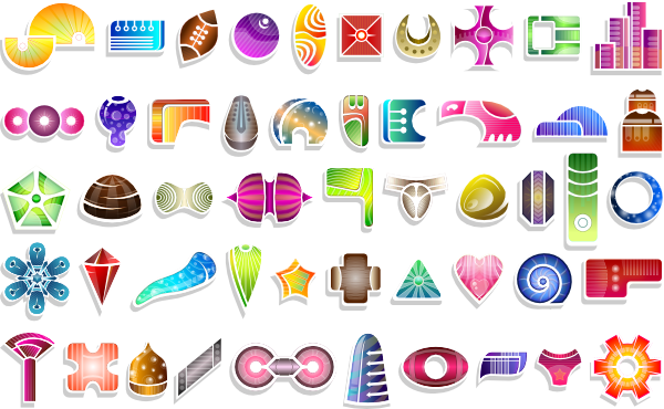 Amazing Shapes Collection Set clipart free download