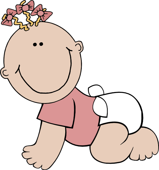 Baby Girl Lying clipart preview