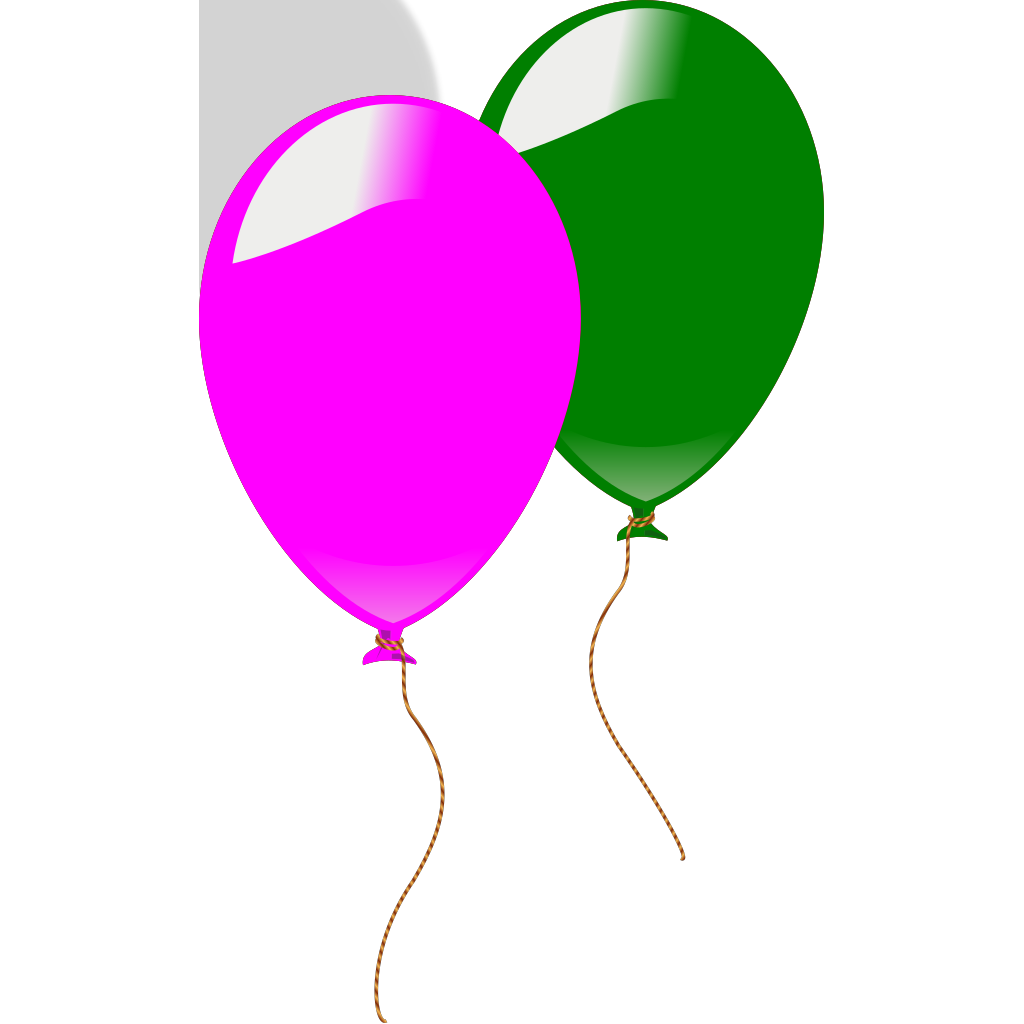 Balloons Green and Pink SVG clipart preview