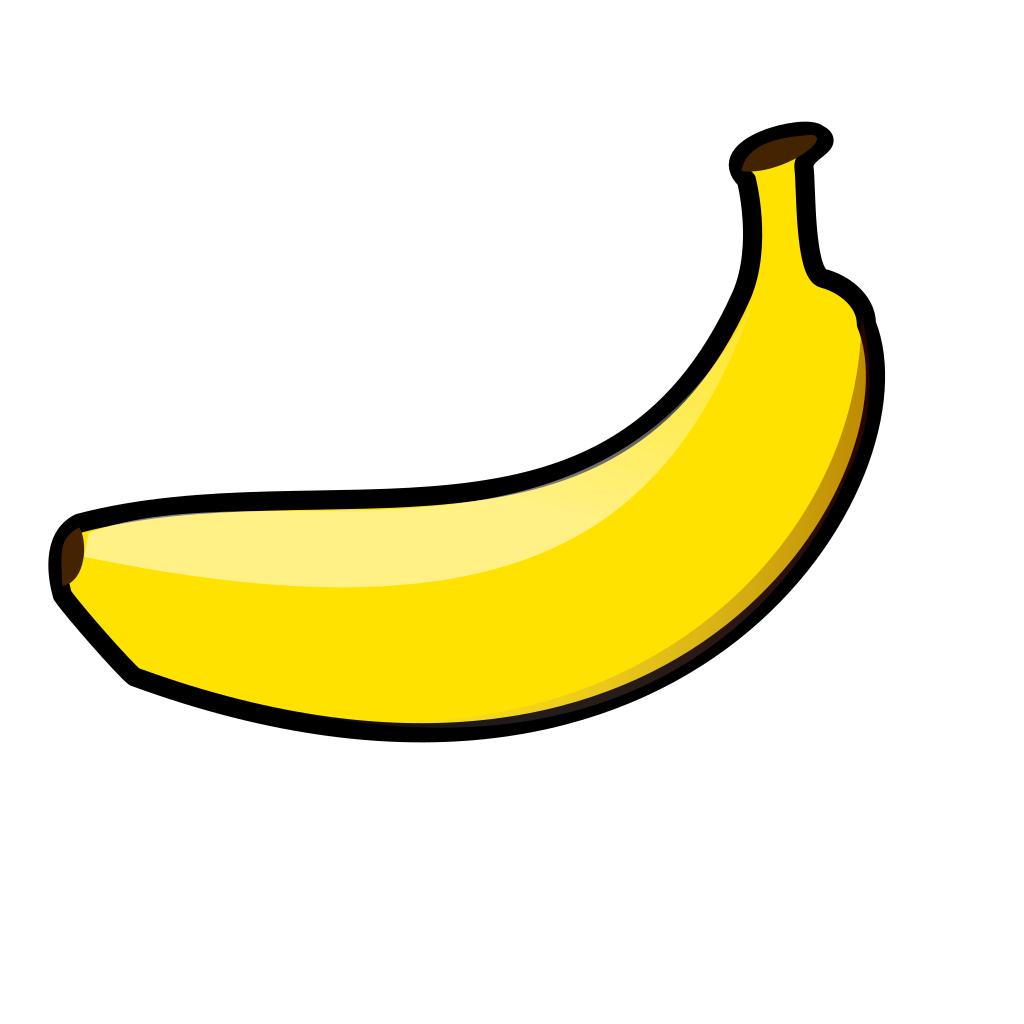 Banana Fruit Icon Colored clipart preview