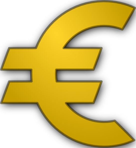 Bank Building with Euro Sign clipart preview