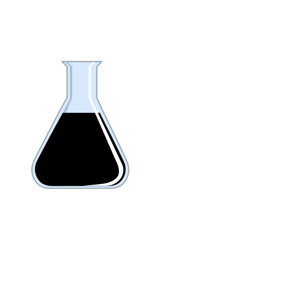 Black Chemistry Flask clipart preview