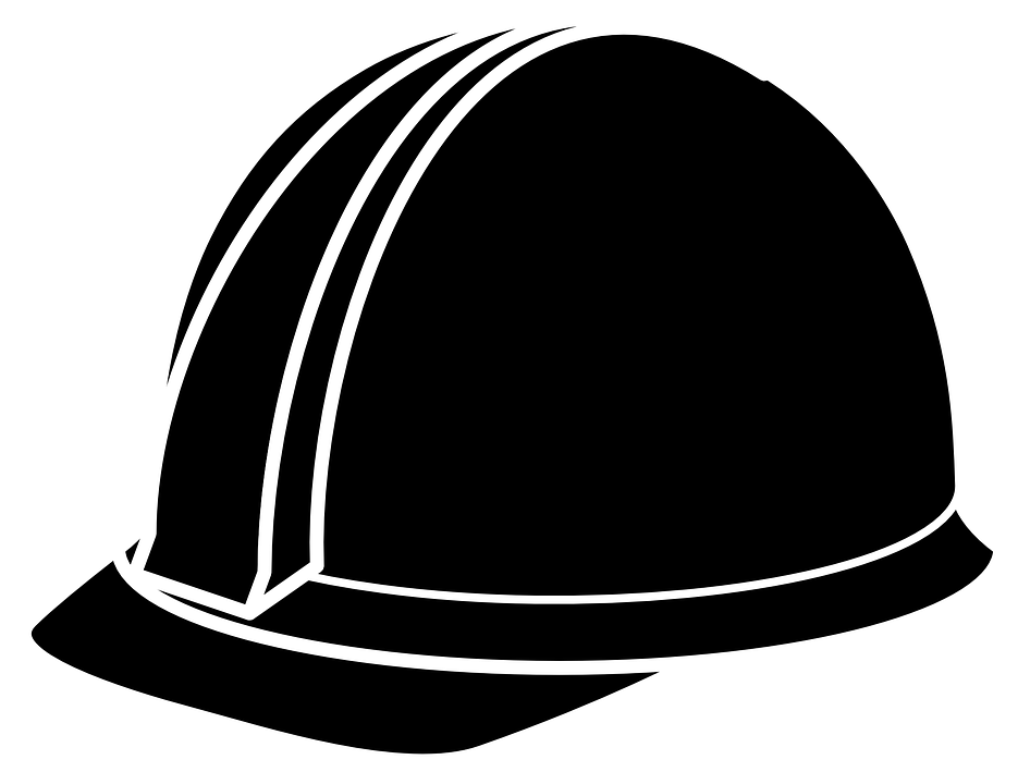 Black Engineer Helmet Transparent clipart free download