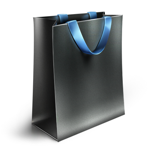 Black Shopping Bag Icon PNG clipart free download