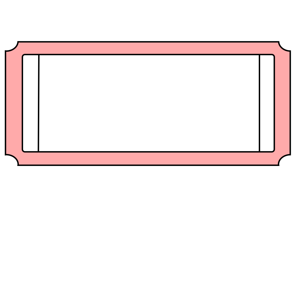 Blank Ticket Template Clipart clipart preview