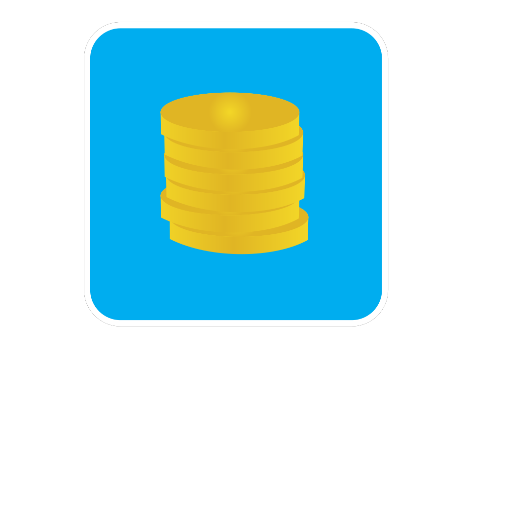 Blue Background Gold Coins clipart preview