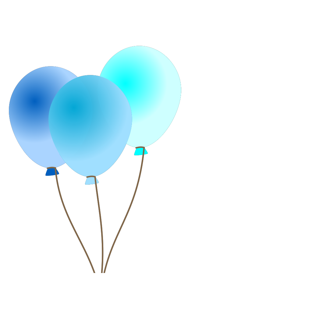 Blue Balloons Icon clipart preview