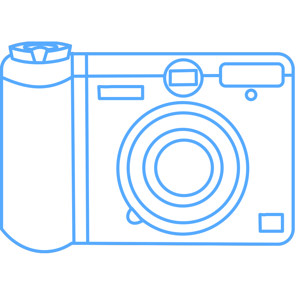 Blue Camera Art clipart preview