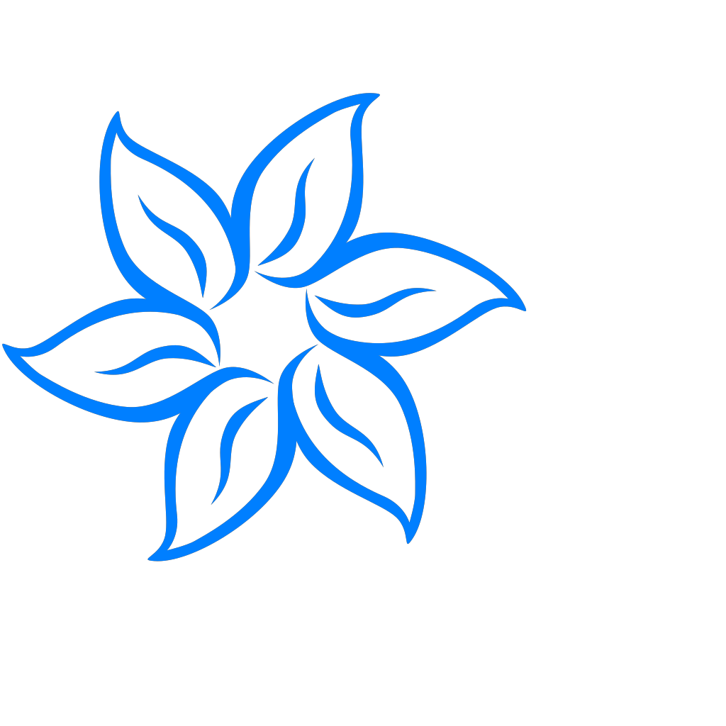 Blue Flower Art clipart preview