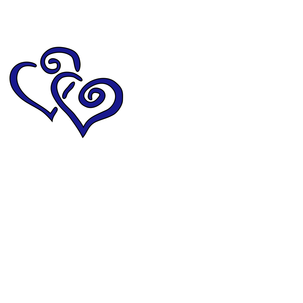 Blue hearts clipart design clipart preview