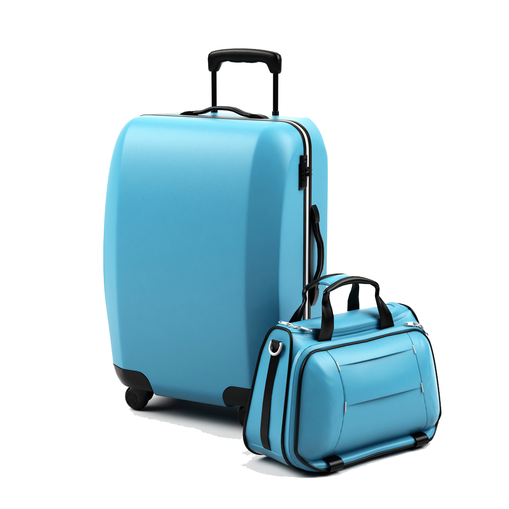 Blue Luggage PNG clipart preview