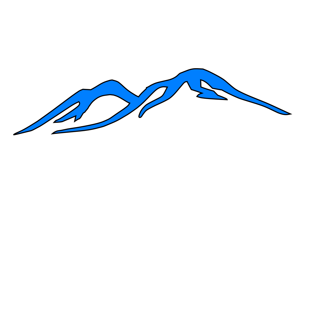 Blue Mountain Outline clipart preview