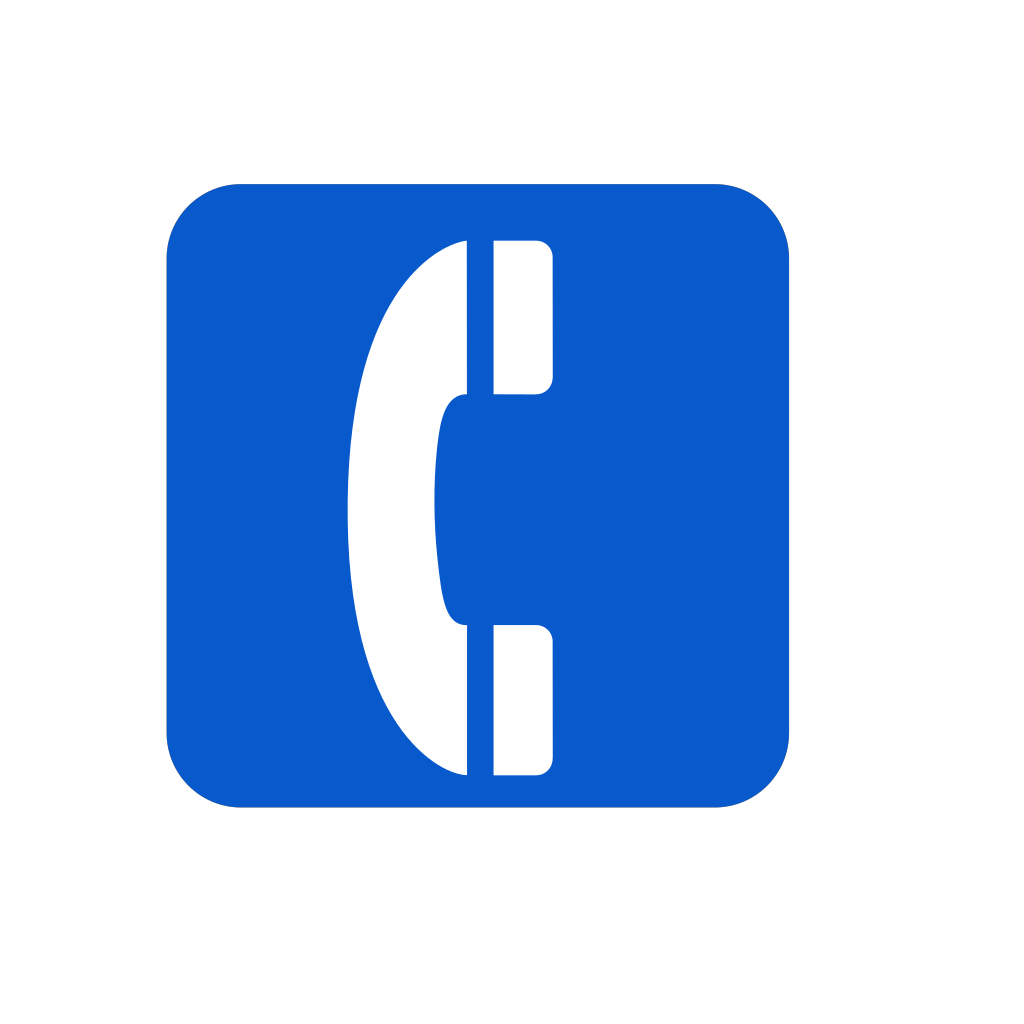 Blue Phone Symbol clipart preview