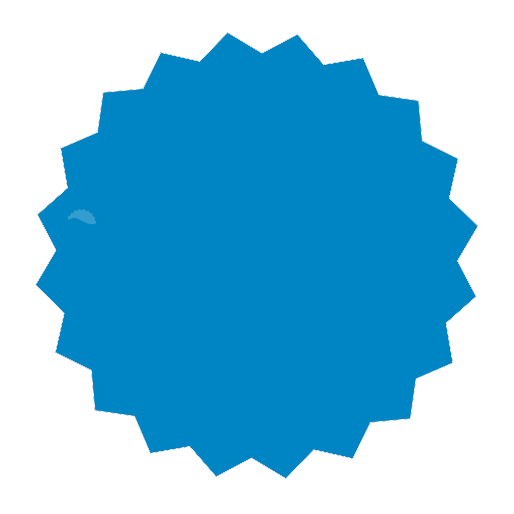 Blue Sticker Icon clipart preview